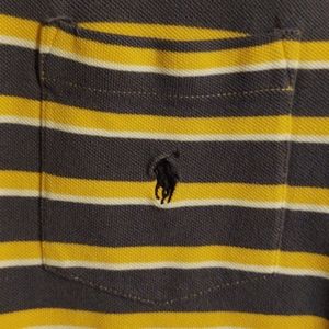 Mens Striped Polo